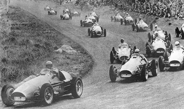 Ferrari racingbilar på Formel 1 på 1950-talet